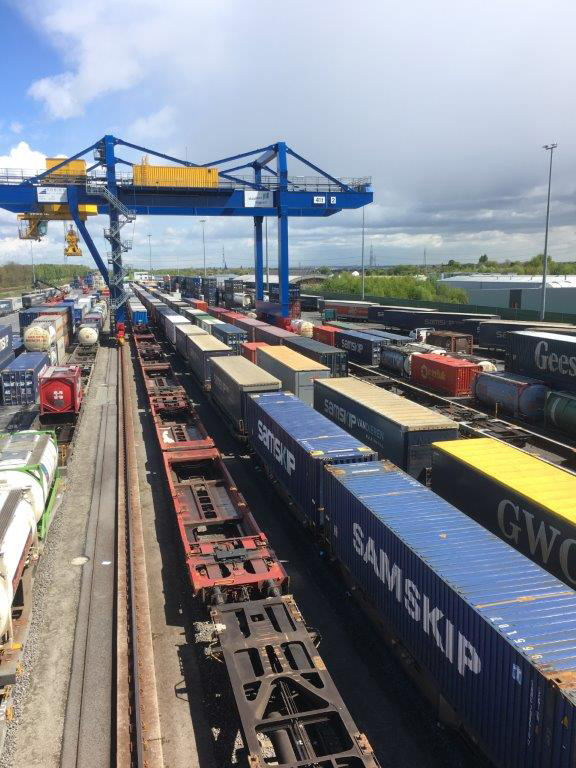 Samskip Multimodal Rail Terminal in Duisburg, Germany.